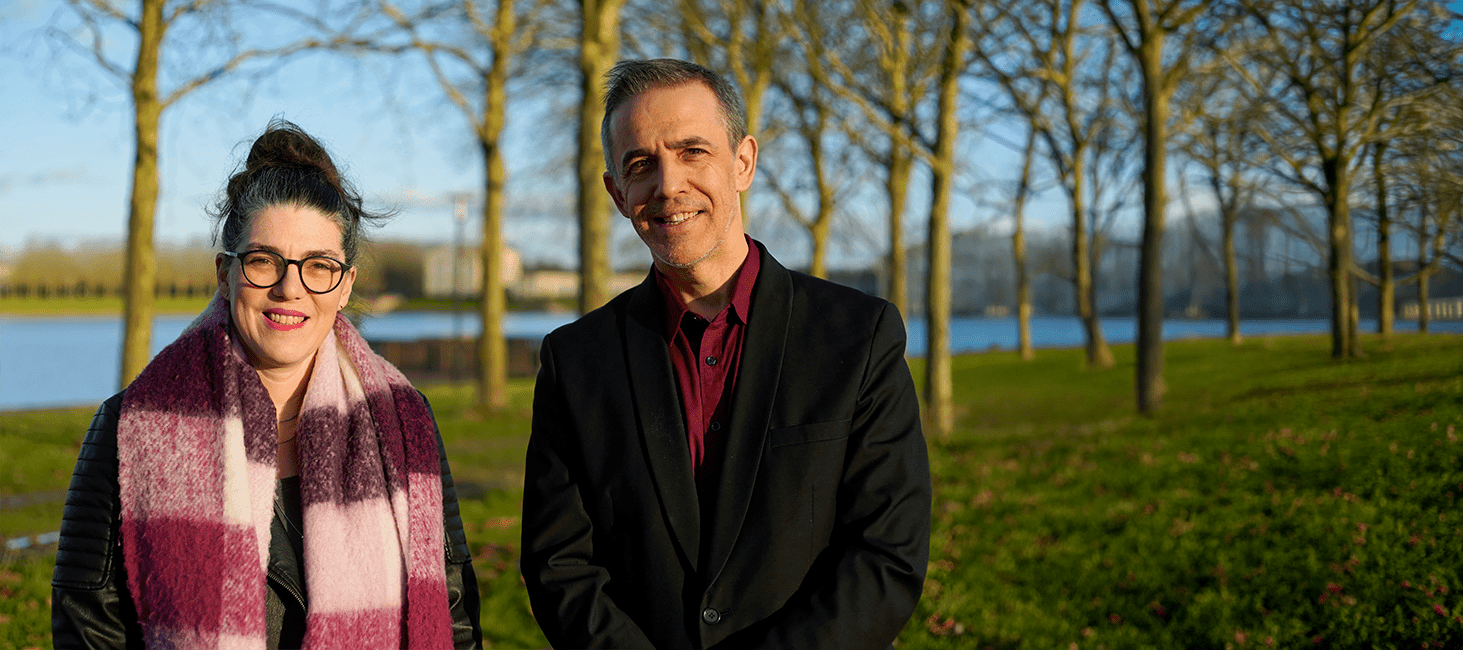 Photo du binôme tête de liste, Claire Lavenant et Guillaume Beuriot